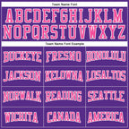 Custom Purple Pink-White Authentic Football Jersey photo 3