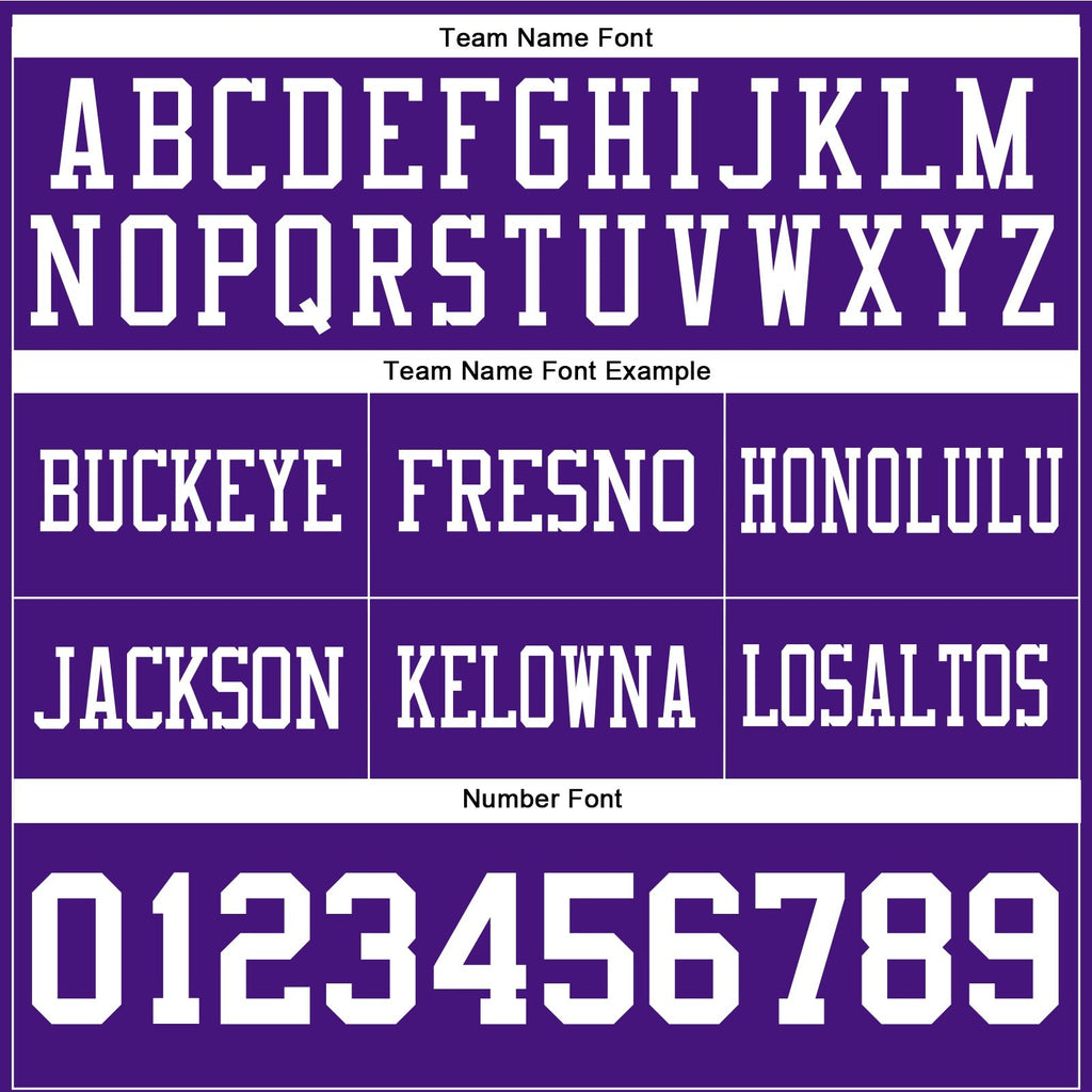 Custom Purple White Authentic Football Jersey photo 4