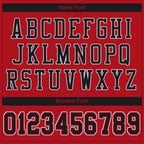 Custom Red Black-White Mesh Authentic Football Jersey photo 4