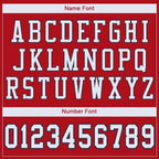 Custom Red White-Navy Mesh Authentic Football Jersey photo 4
