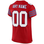 Custom Red White-Royal Mesh Authentic Football Jersey photo 3