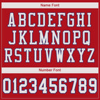 Custom Red White-Royal Mesh Authentic Football Jersey photo 4