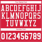 Custom Red White Round Neck Basketball Uniform Jersey photo 3
