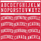 Custom Red White Round Neck Basketball Uniform Jersey photo 4