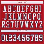 Custom Red White-Navy Mesh Authentic Football Jersey photo 4