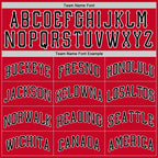 Custom Red Black-White Round Neck Rib-Knit Basketball Jersey photo 3
