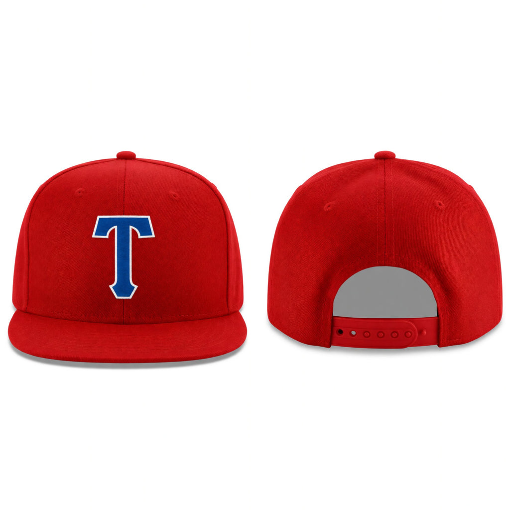 Custom Red Royal-White Stitched Adjustable Snapback Hat