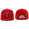 Custom Red Royal-White Stitched Adjustable Snapback Hat