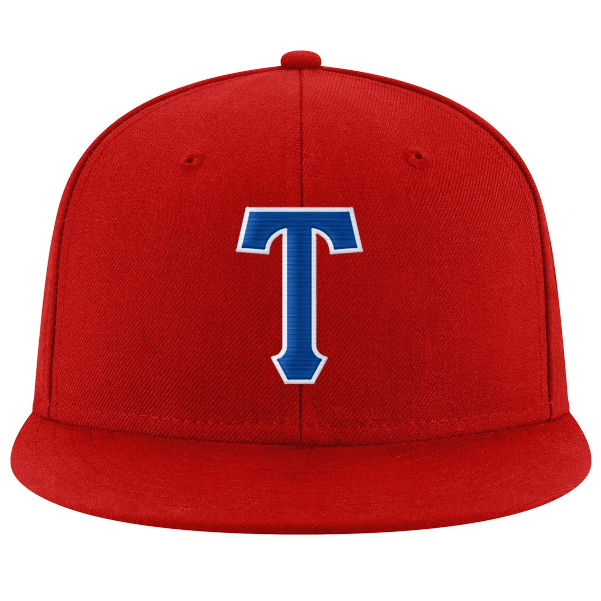 Custom Red Royal-White Stitched Adjustable Snapback Hat photo 2