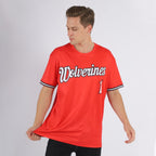 Custom Red White-Black Performance T-Shirt photo 2
