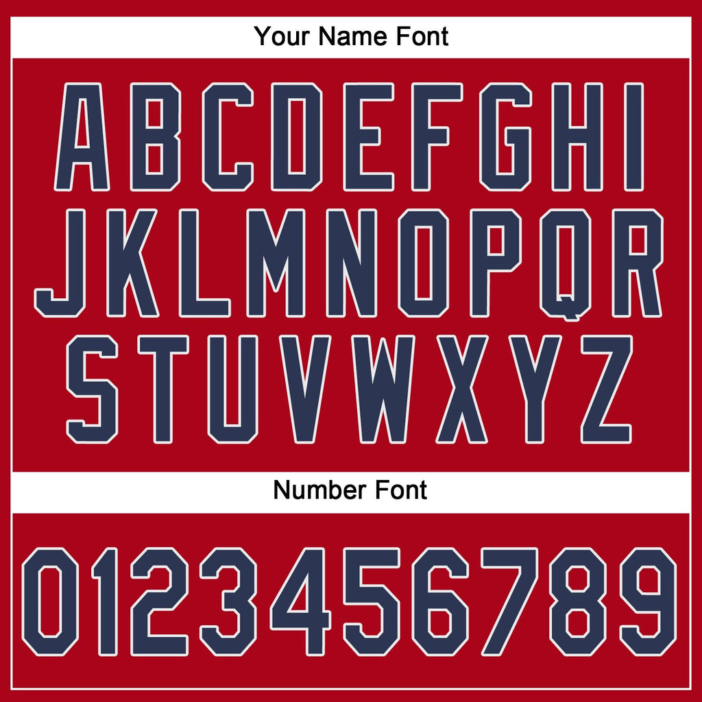 Custom Red Navy-White Performance T-Shirt photo 3