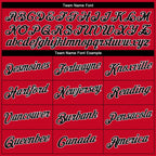 Custom Red Black-Red Authentic Throwback Basketball Jersey photo 2