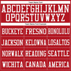 Custom Red Red-White Mesh Authentic Football Jersey photo 2