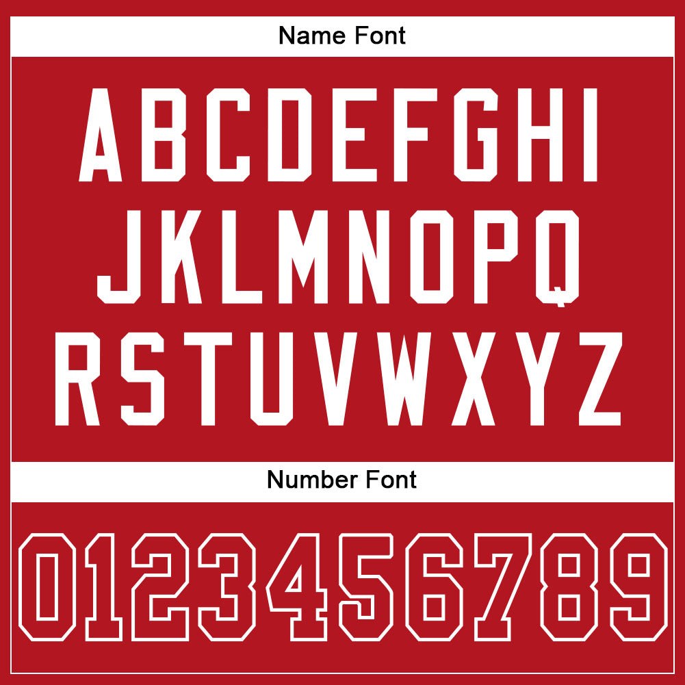 Custom Red Red-White Mesh Authentic Football Jersey photo 3