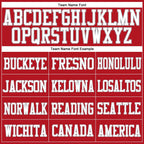 Custom Red White-Gray Mesh Authentic Football Jersey photo 2