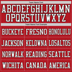 Custom Red White-Gold Mesh Authentic Football Jersey photo 2