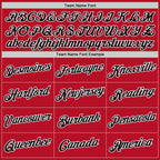Custom Red Black-White Performance T-Shirt photo 3