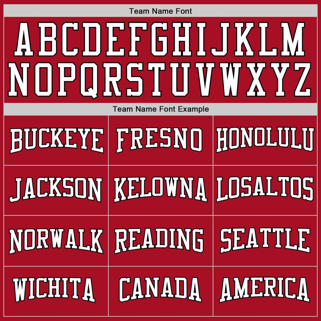 Custom Stitched Red White-Black Sports Pullover Sweatshirt Hoodie photo 2
