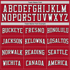Custom Stitched Red White-Black Sports Pullover Sweatshirt Hoodie photo 2