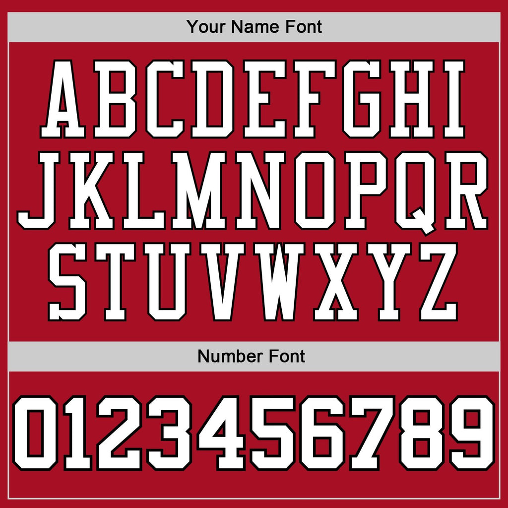 Custom Stitched Red White-Black Sports Pullover Sweatshirt Hoodie photo 3