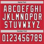 Custom Red White-Black Hockey Jersey photo 2