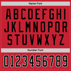 Custom Red Black-White Hockey Jersey photo 2