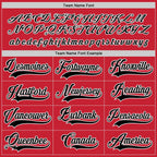 Custom Red Black-White Hockey Jersey photo 3