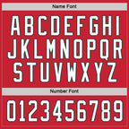 Custom Red White-Green Hockey Jersey photo 2