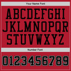 Custom Stitched Red Black Pinstripe Black-White Sports Pullover Sweatshirt Hoodie photo 2
