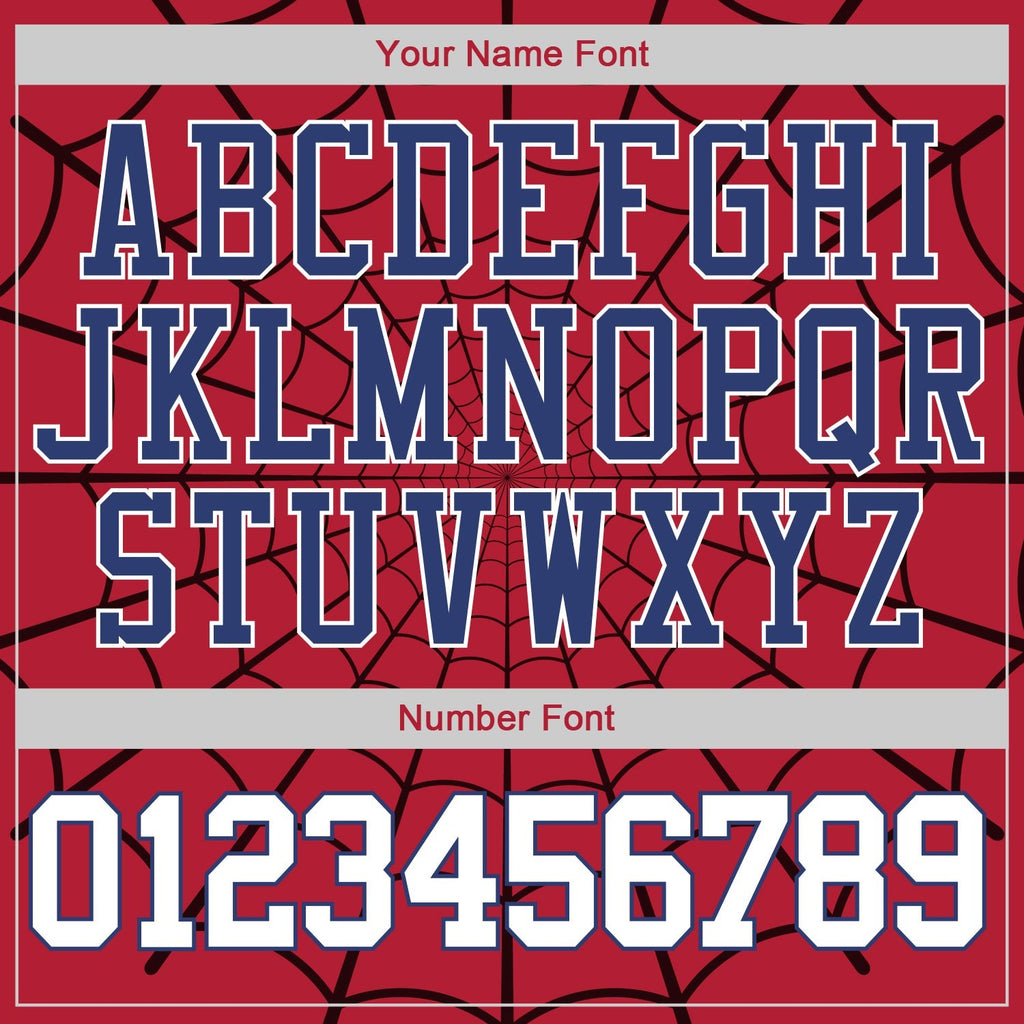 Custom Stitched Red White-Royal 3D Pattern Design Spider Sports Pullover Sweatshirt Hoodie photo 3