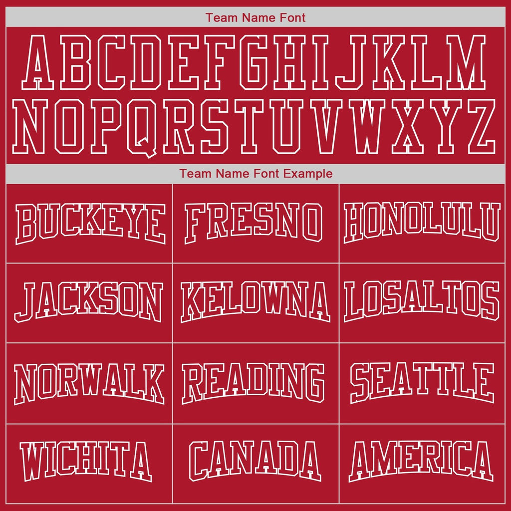 Custom Stitched Red Red-White Sports Pullover Sweatshirt Hoodie photo 2