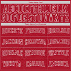 Custom Stitched Red Red-White Sports Pullover Sweatshirt Hoodie photo 2