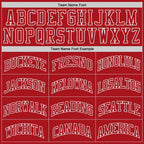 Custom Red Red-White Authentic Throwback Basketball Jersey photo 3