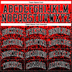 Custom Red Black-White Round Neck Sublimation Basketball Uniform Jersey photo 2