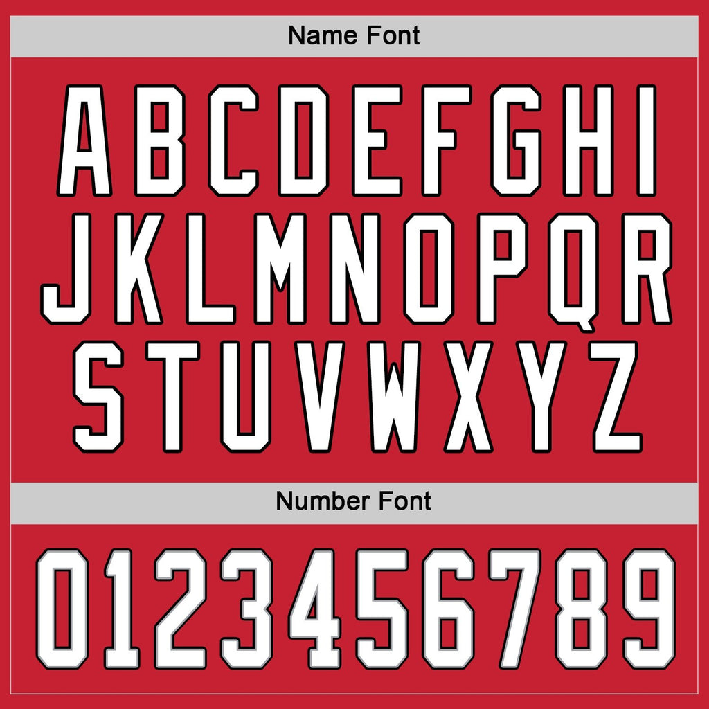 Custom Red White-Black Hockey Jersey photo 3