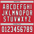 Custom Red White-Black Hockey Jersey photo 3