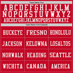 Custom Red White Mesh Authentic Football Jersey photo 2