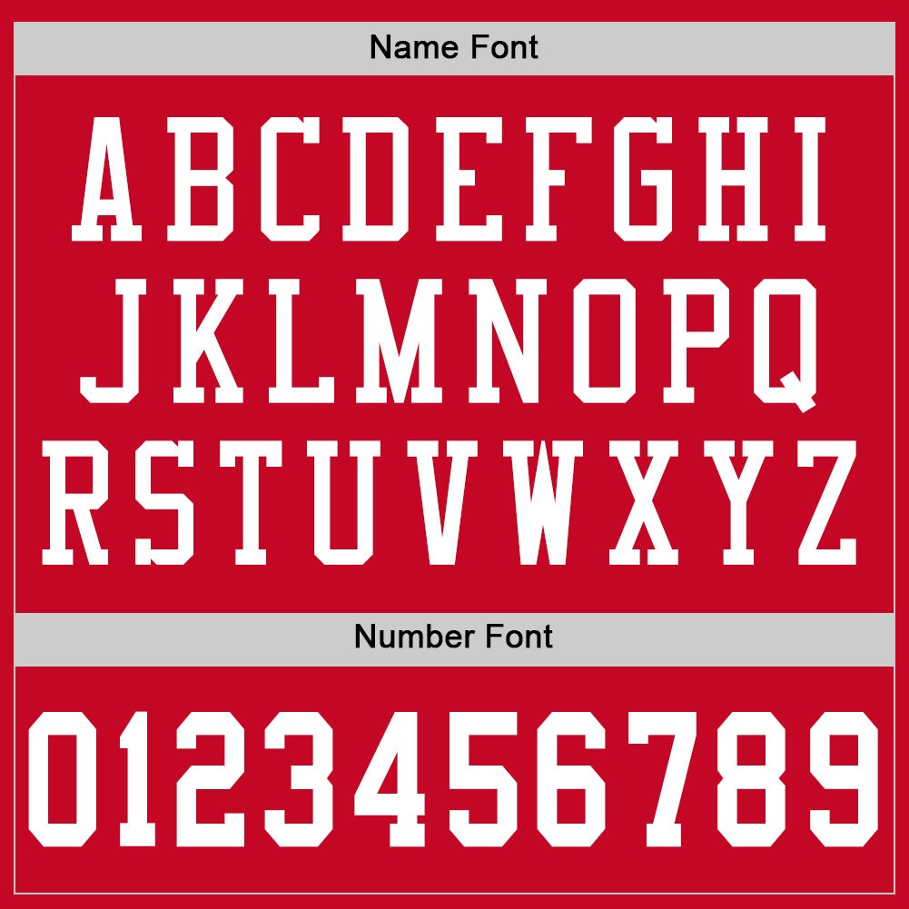 Custom Red White Mesh Authentic Football Jersey photo 3