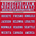 Custom Red Royal-White Mesh Authentic Football Jersey photo 2
