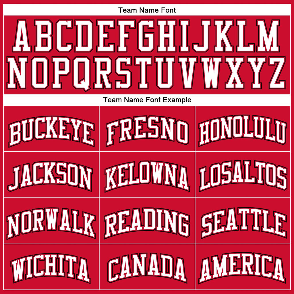 Custom Red White-Black Authentic Throwback Basketball Jersey photo 2