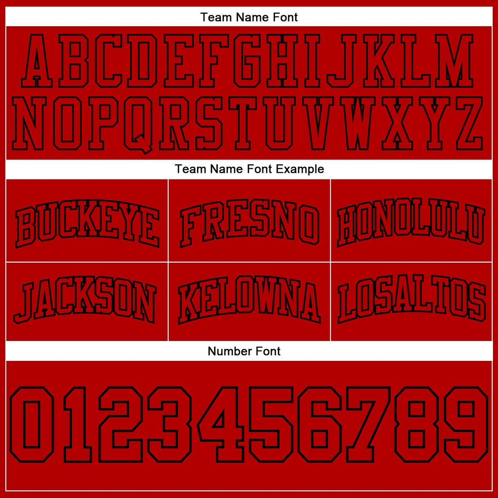 Custom Red Red-Black Authentic Throwback Basketball Shorts photo 2
