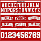 Custom Red White-Gray Authentic Throwback Basketball Shorts photo 2