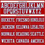 Custom Red White-Royal Mesh Authentic Football Jersey photo 2