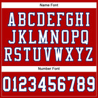 Custom Red White-Royal Mesh Authentic Football Jersey photo 3
