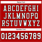 Custom Red White-Black Mesh Authentic Football Jersey photo 3