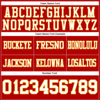 Custom Red White-Gold Authentic Football Jersey photo 3