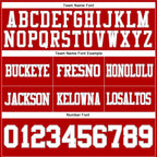 Custom Red White-Gray Authentic Football Jersey photo 3