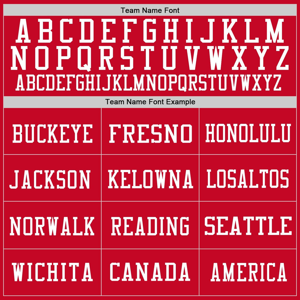 Custom Red White Mesh Authentic Throwback Football Jersey photo 2