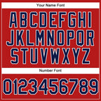 Custom Stitched Red Navy-White Sports Pullover Sweatshirt Hoodie photo 5