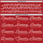 Custom Red White Hockey Lace Neck Jersey photo 3